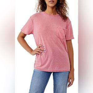 NWT Free People Vella Tee Crewneck Short Sleeve M